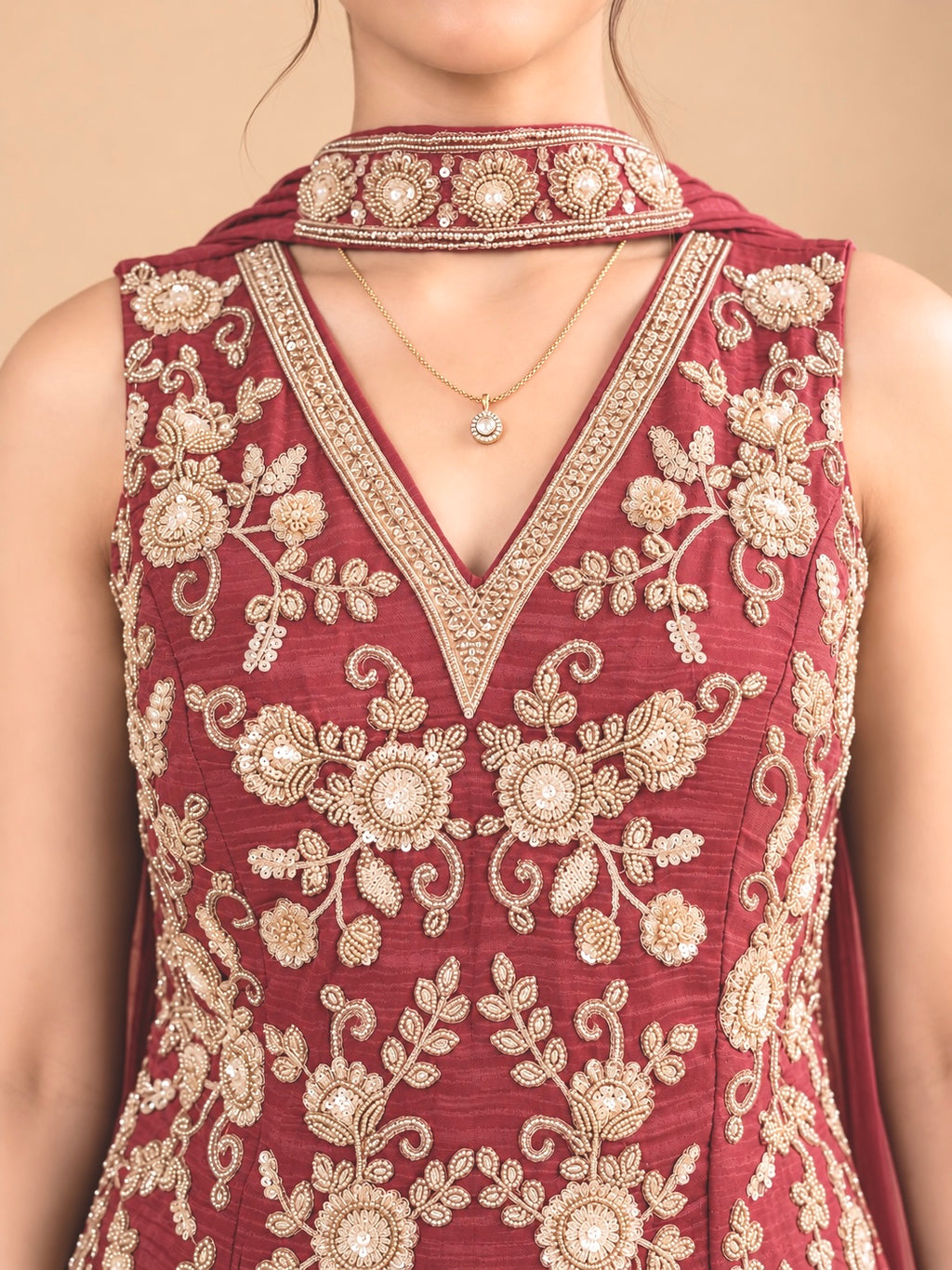 Adaa Embroidered Sharara Set