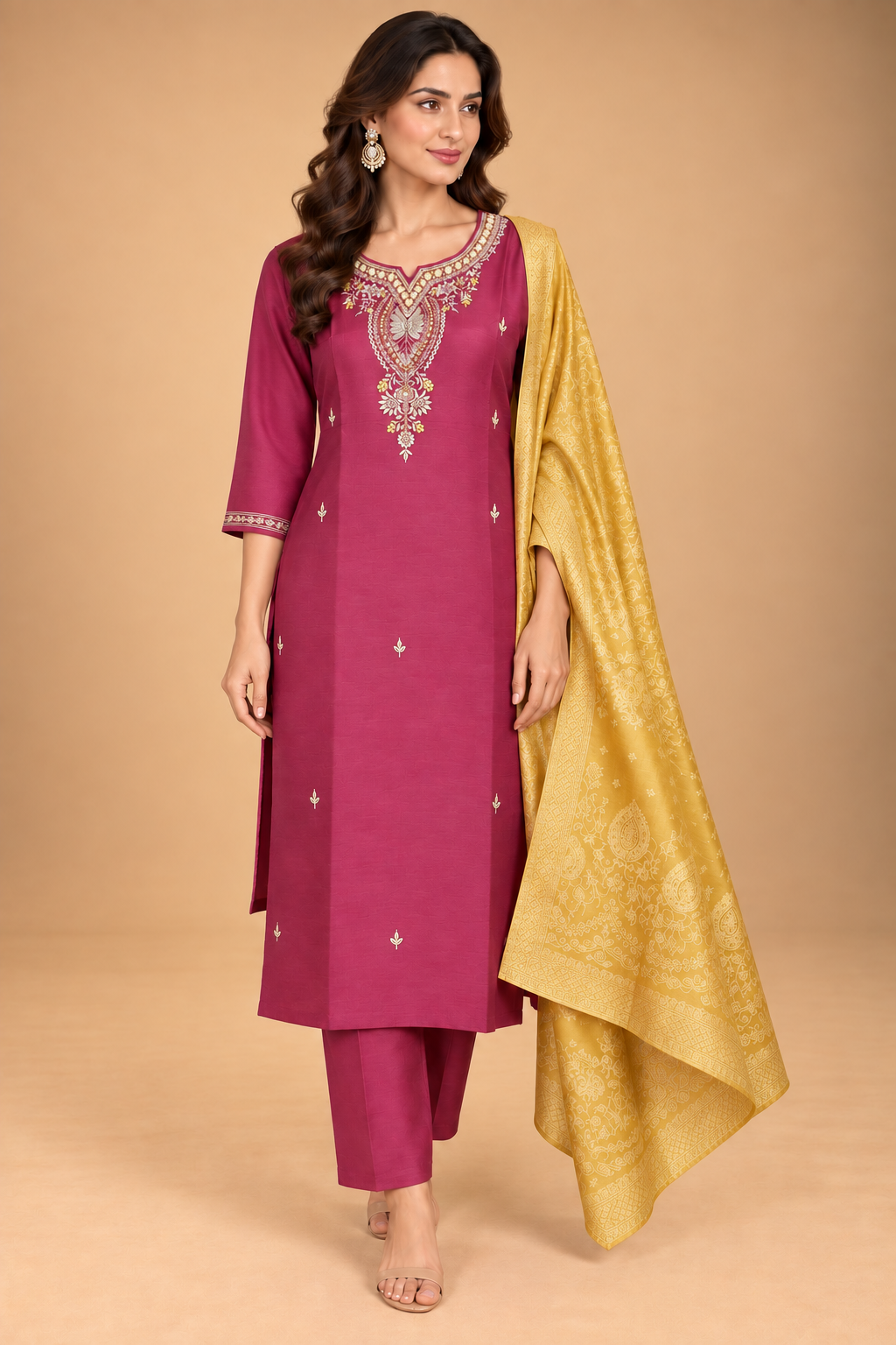 Myra Silk Suit Set