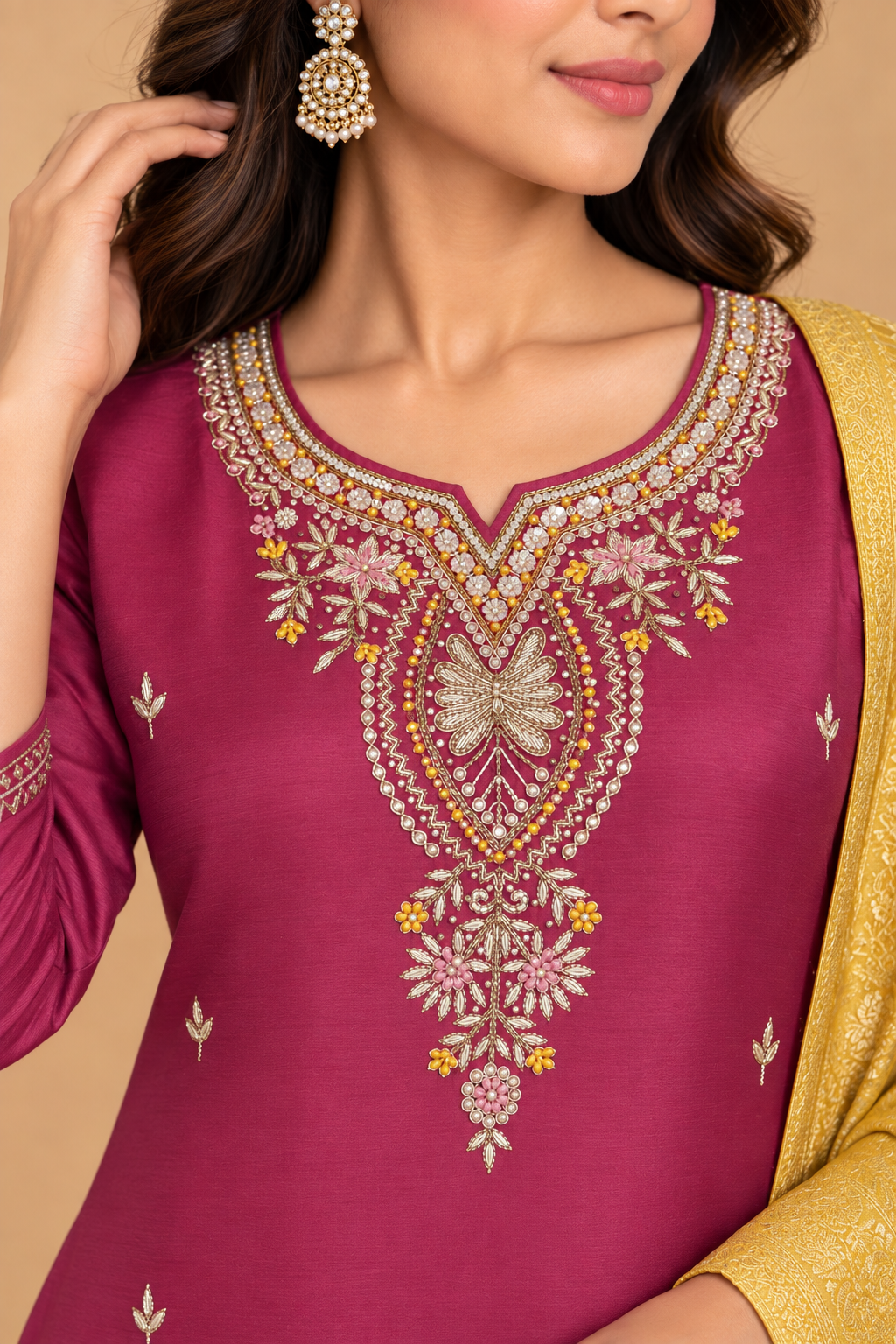Myra Silk Suit Set