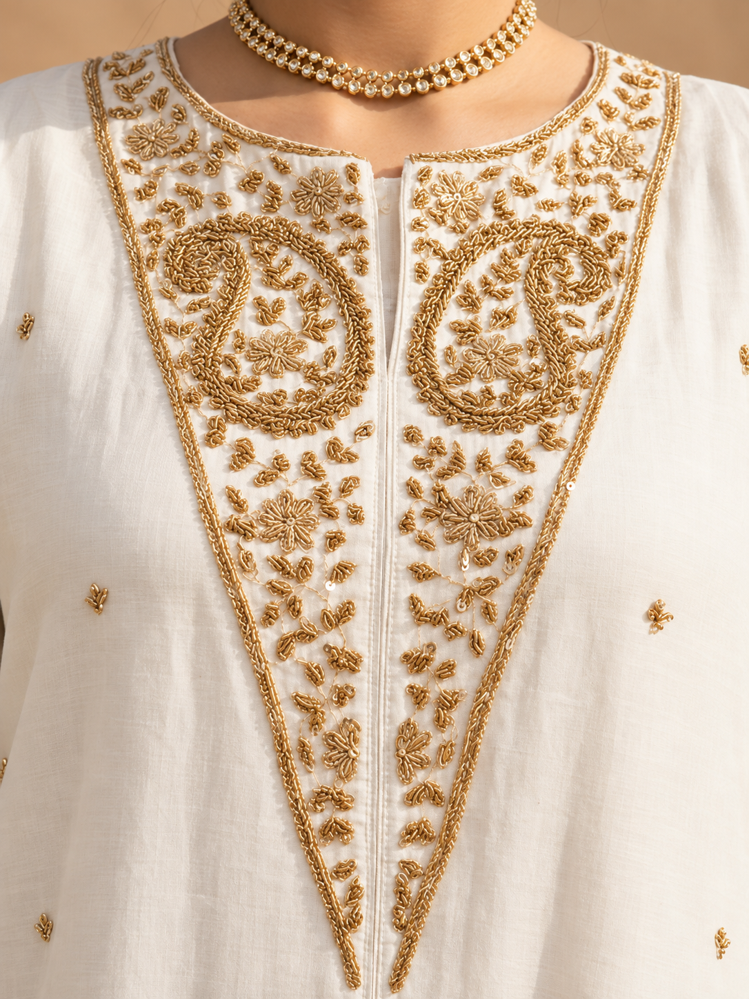 Ivory White Indo Western Set