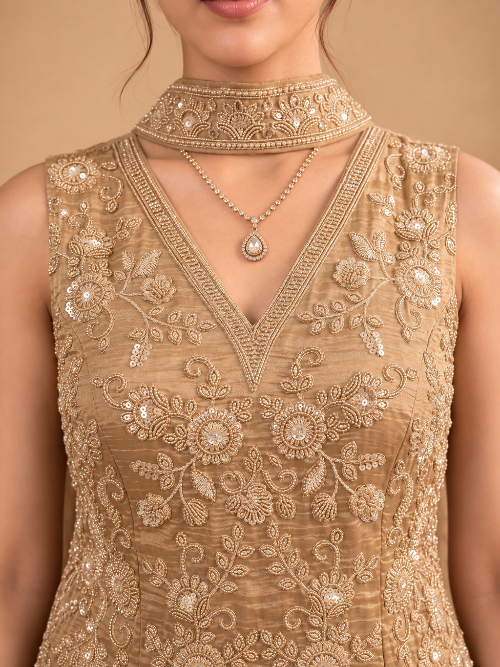 Adaa Embroidered Sharara Set