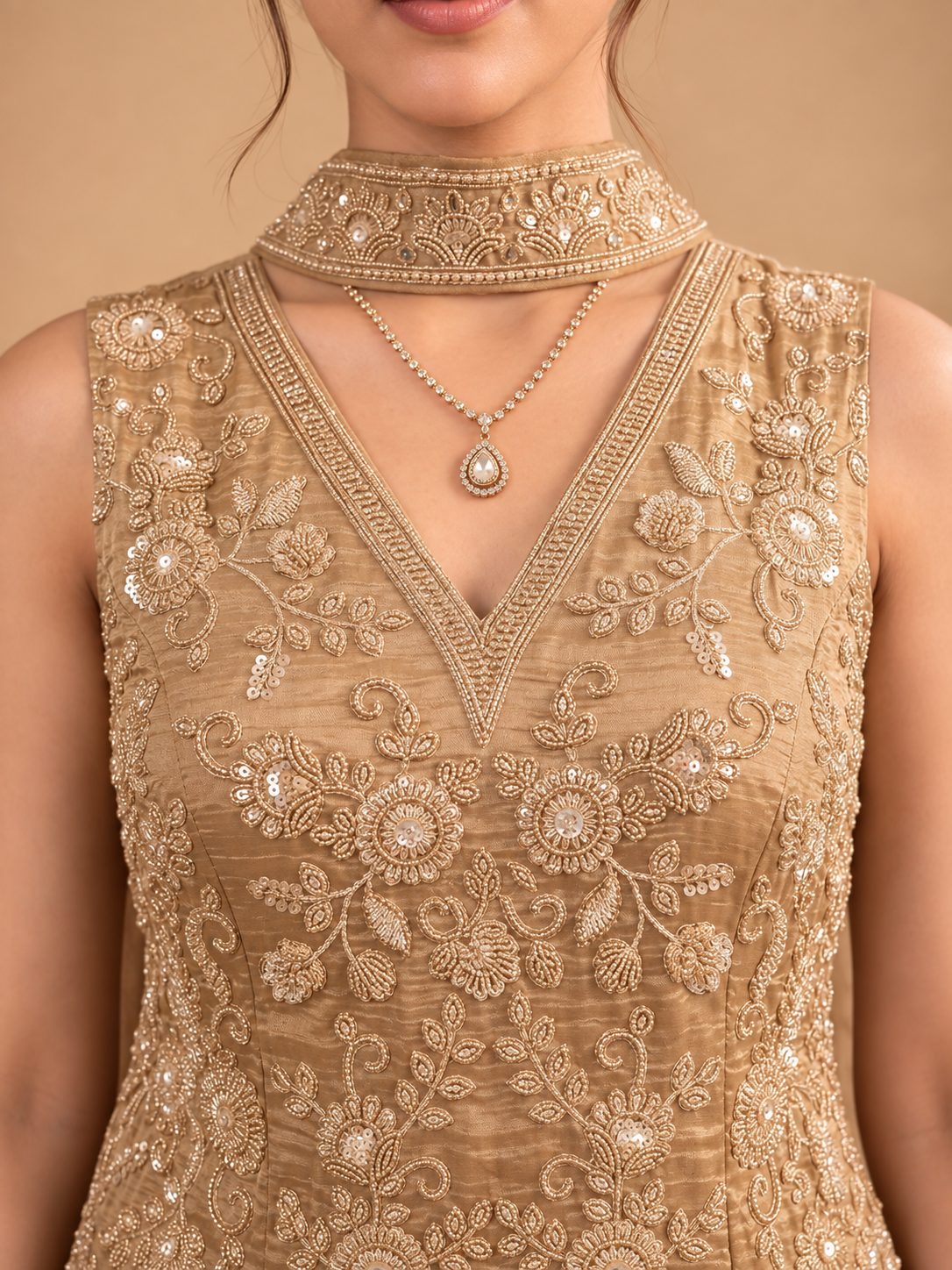 Adaa Embroidered Sharara Set