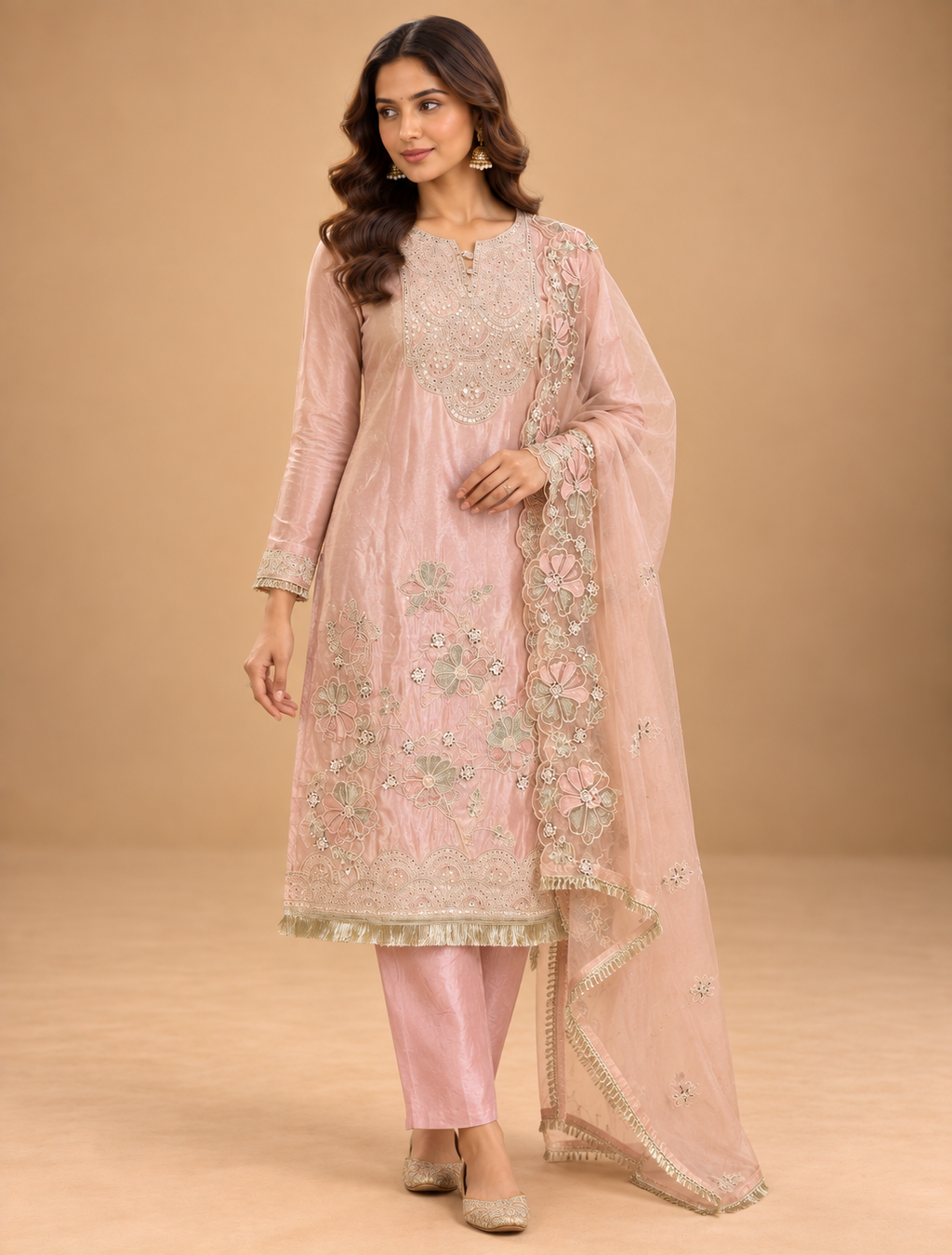 Gulabi Zari – Embroidered Suit Set