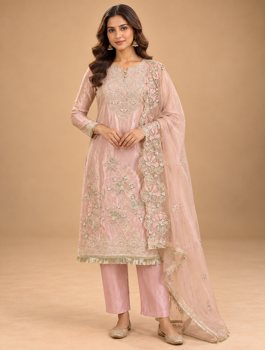 Gulabi Zari – Embroidered Suit Set