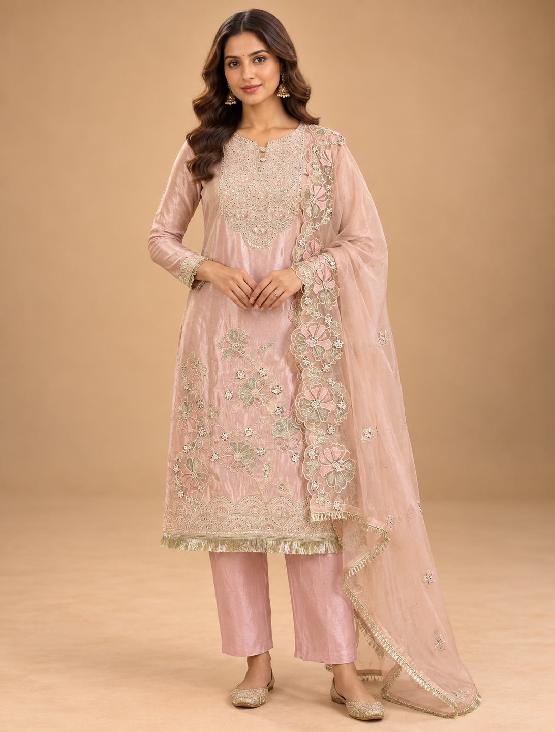 Gulabi Zari – Embroidered Suit Set