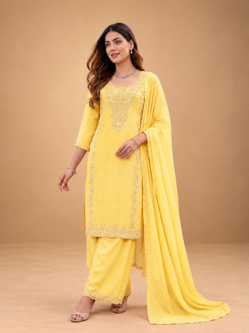 Kesari - Embroidered Suit Set