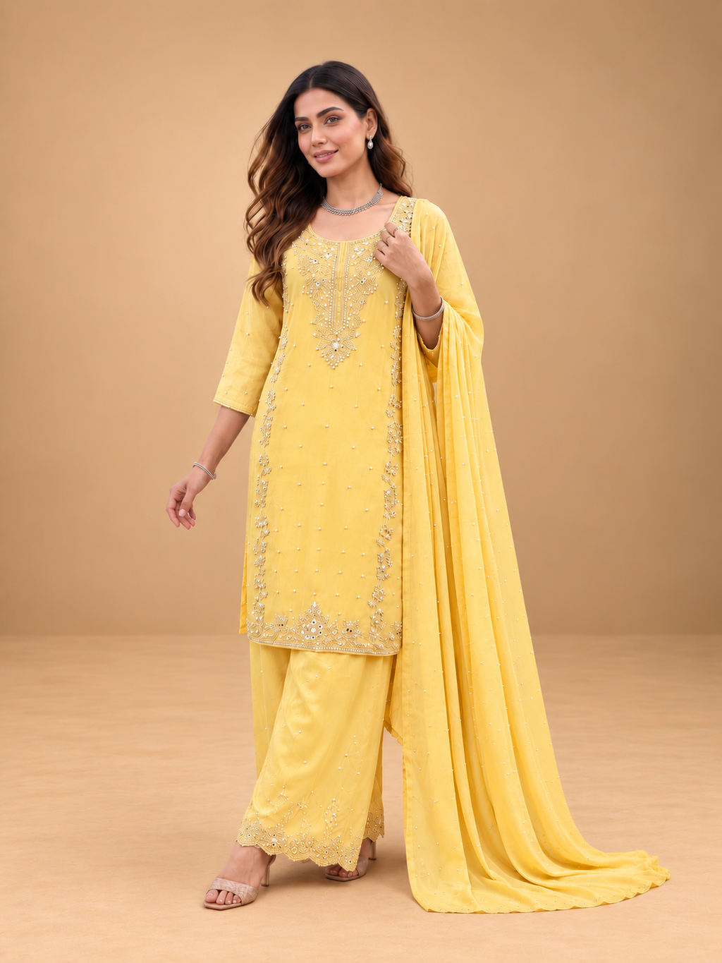 Kesari - Embroidered Suit Set